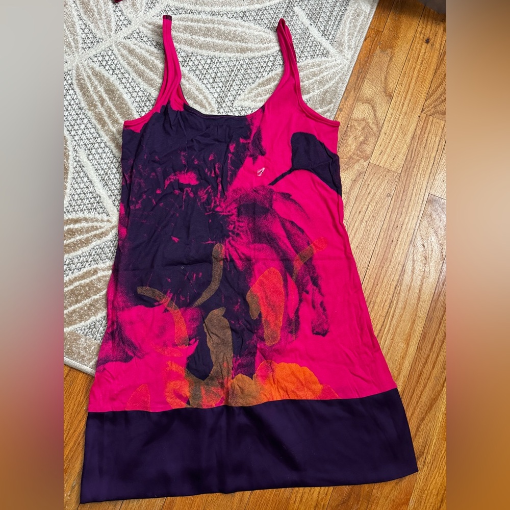 Vibrant Pink and Purple Tank Dress/long tank top